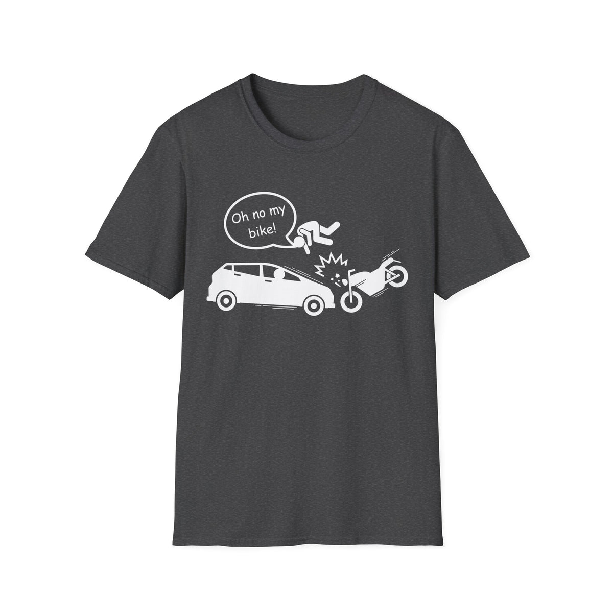 Motorbike T-shirt with 'Oh No My Bike!' (3)