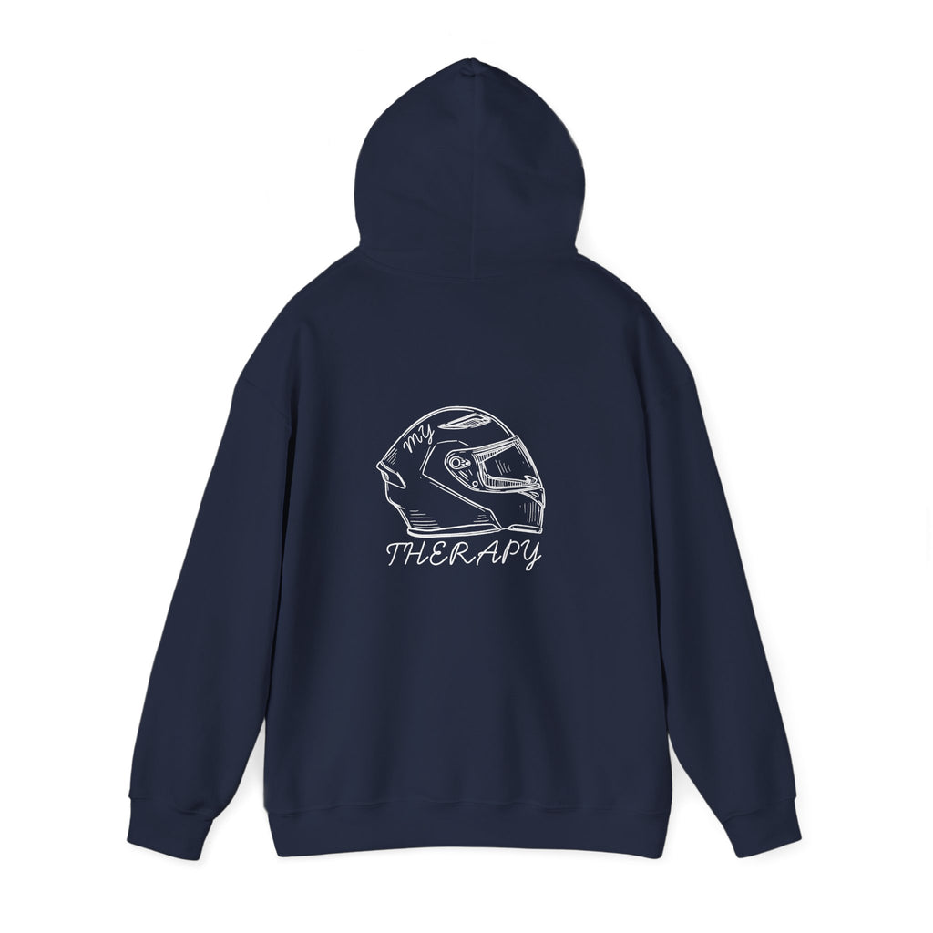 Non UK Sales Hooded Sweatshirt (My therapy) W/B