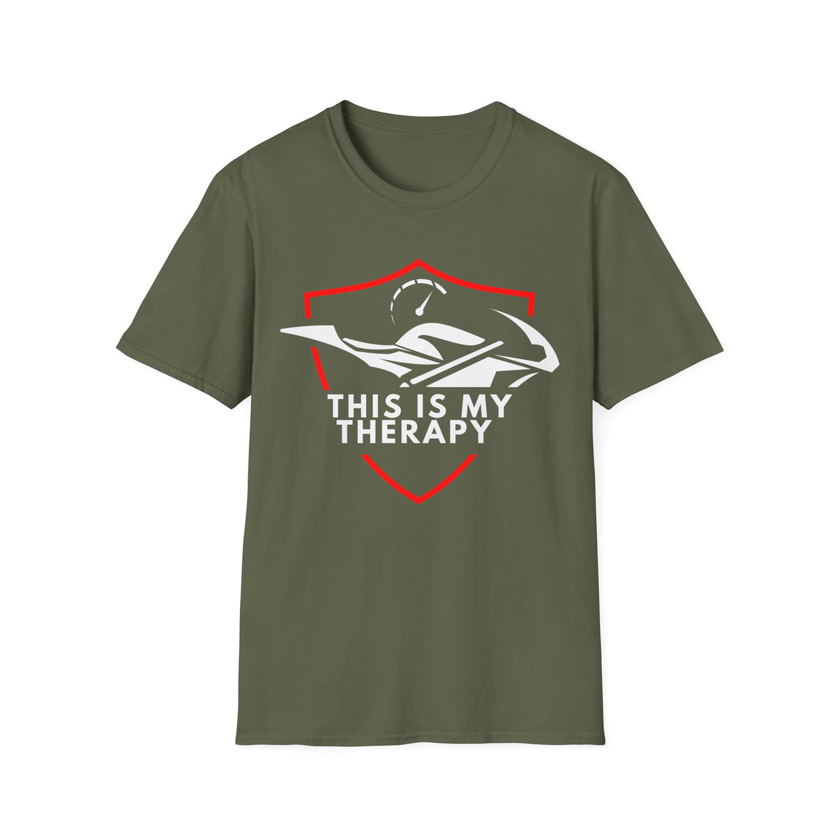 Motorbike T-shirt with 'This is my Therapy' (1)