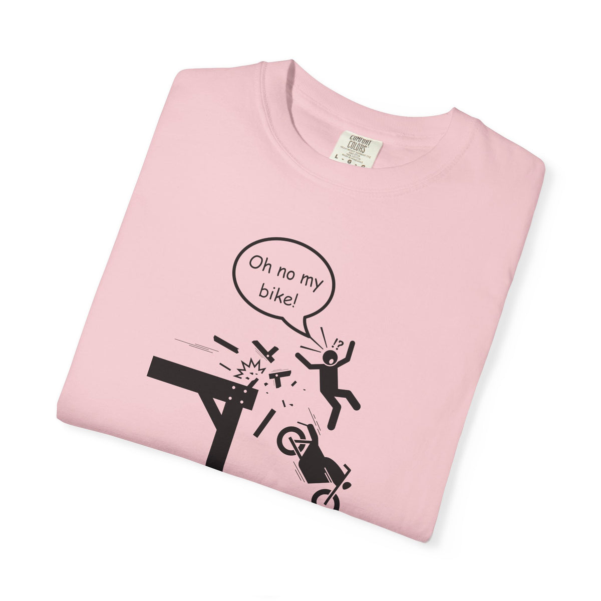 Non UK Sales Motorbike t-shirt  (Oh no my bike)  Pier B/W
