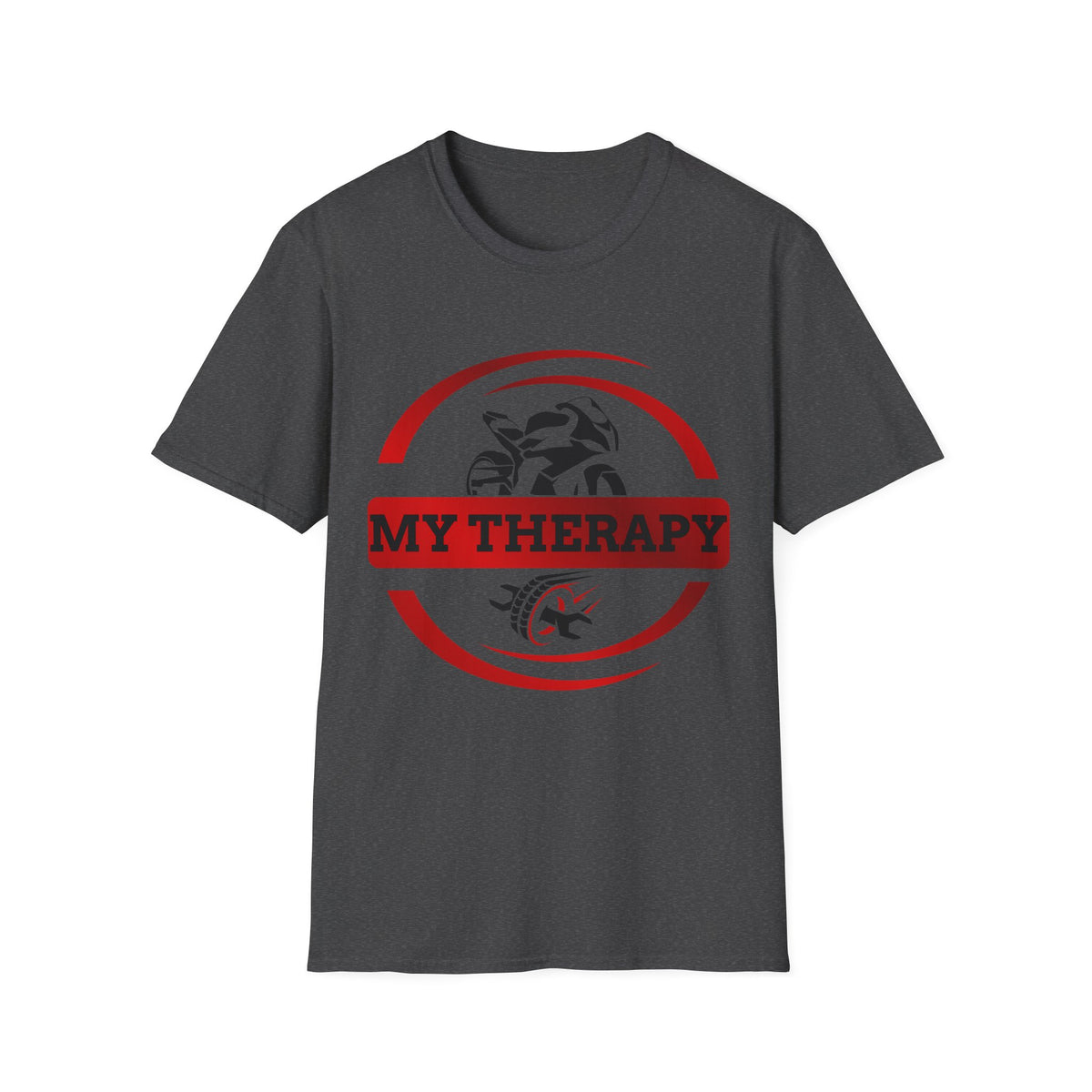 Motorbike T-shirt with 'My Therapy' (Red)
