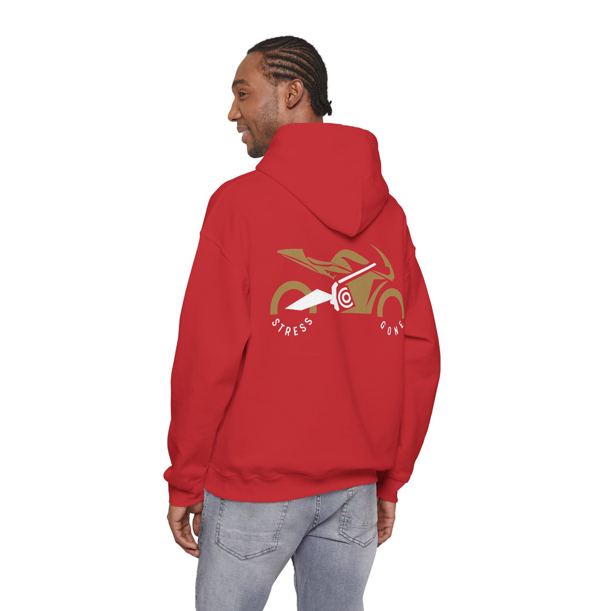 Unisex Heavy Blend™ Hooded Sweatshirt (Stress Gone) Back