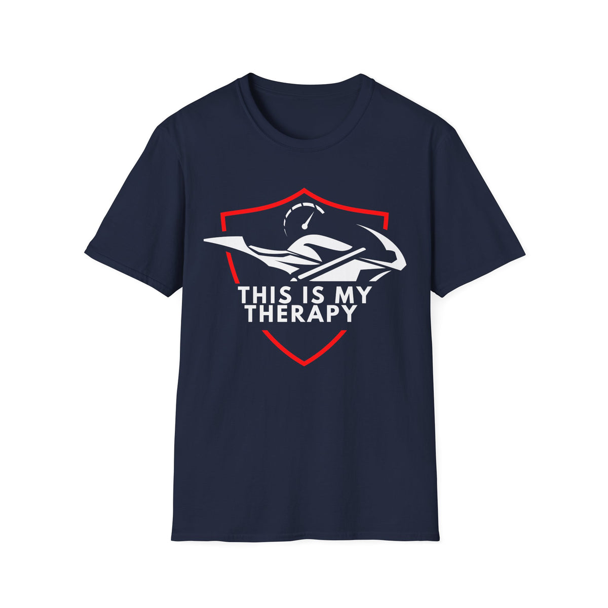 Motorbike T-shirt with 'This is my Therapy' (1)