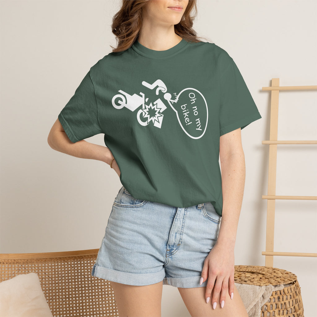 Non UK Sales Motorbike t-shirt (Oh no my bike) Boxes W/B