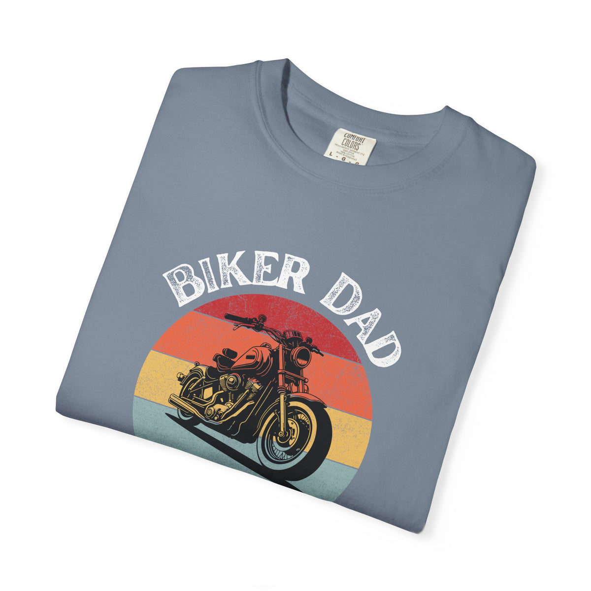 Non UK Sales Motorbike t-shirt  (Biker Dad, Like a normal Dad, Just faster) W/B