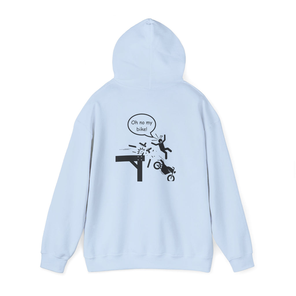 Non UK Sales Hooded Sweatshirt (Oh no my bike (Pier) W/B
