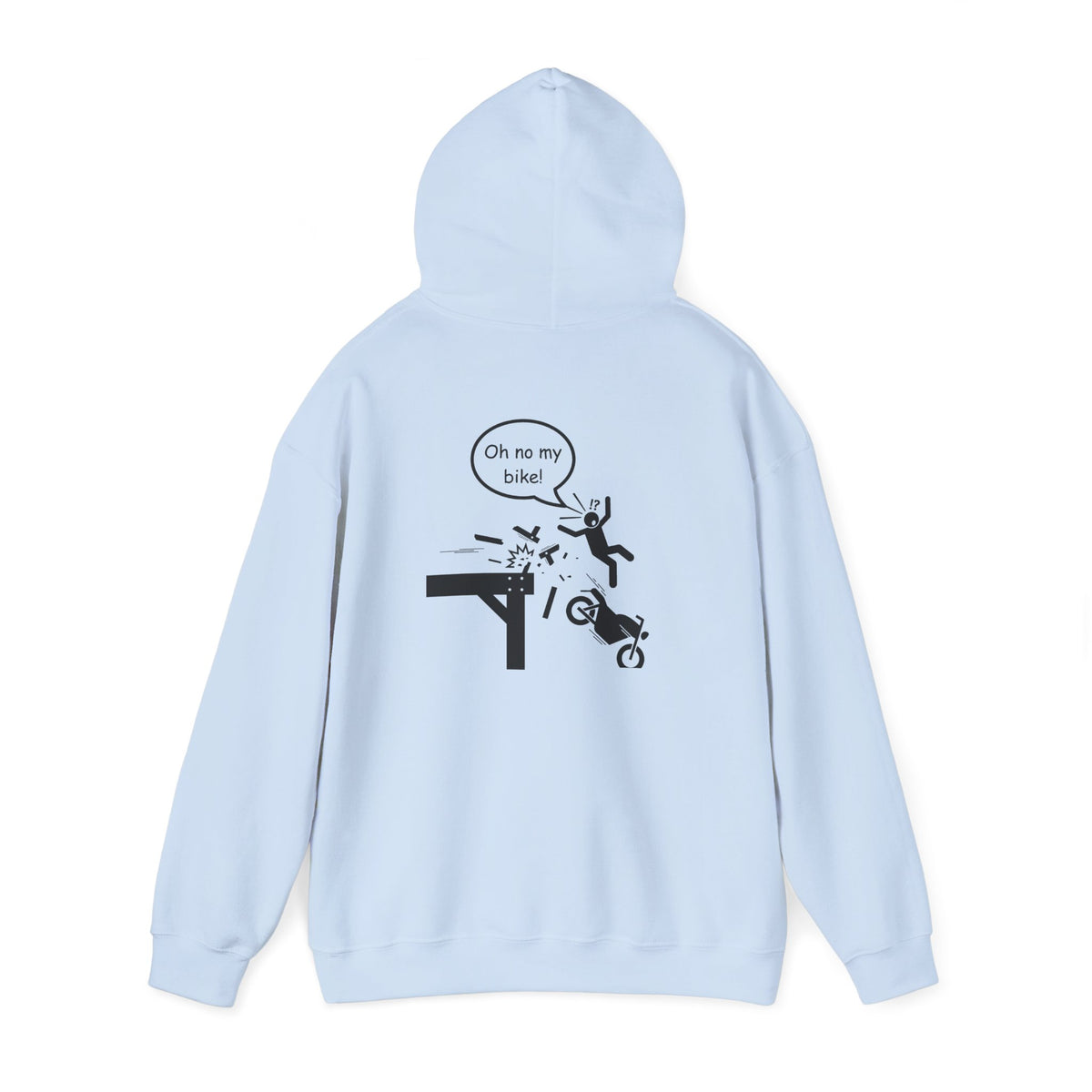 Non UK Sales Hooded Sweatshirt (Oh no my bike (Pier) W/B