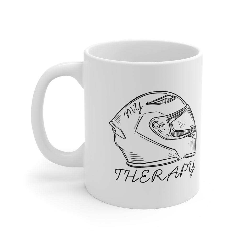11oz White Mug With (My therapy) (2)