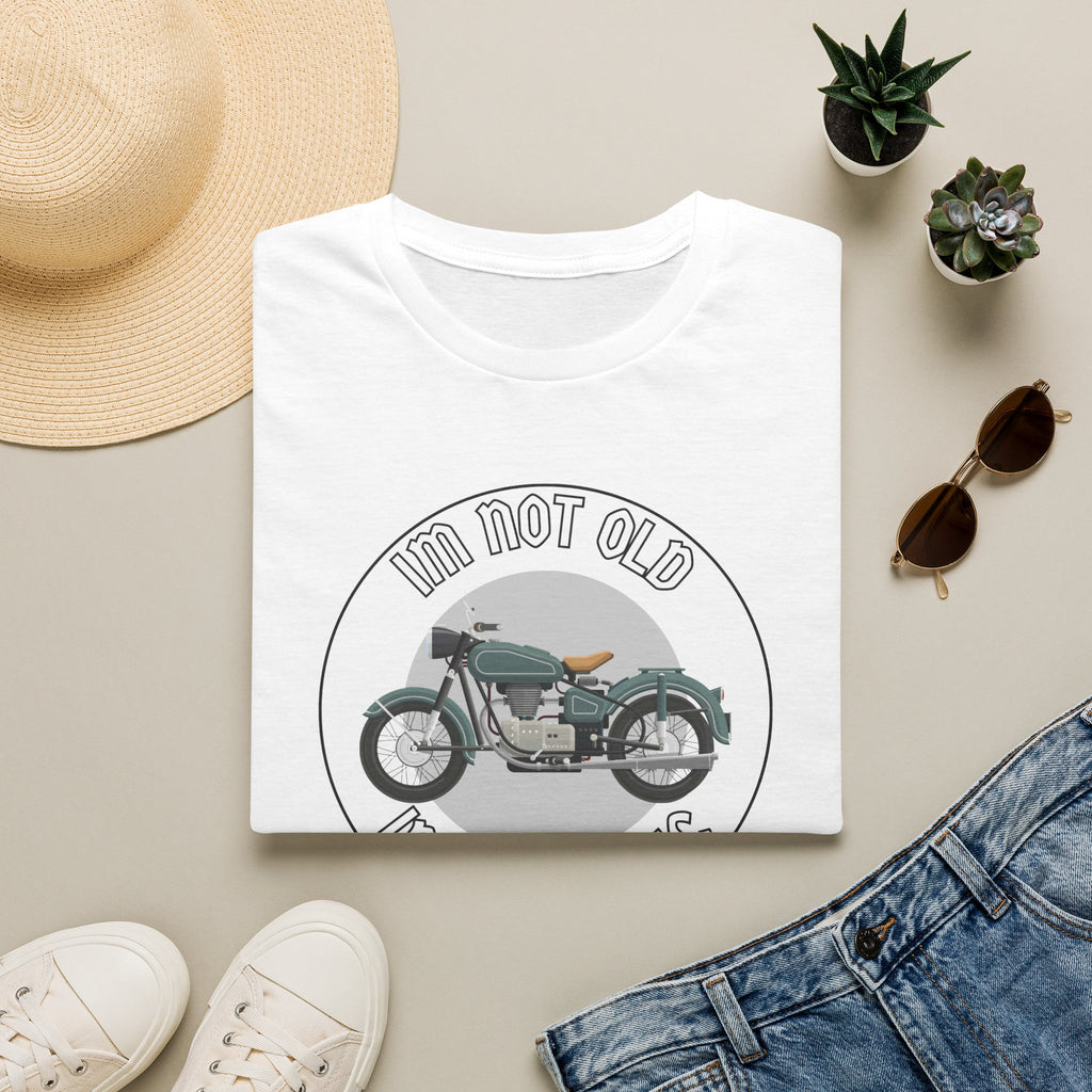 Motorbike T-shirt with 'Im Not Old Im A Classic'