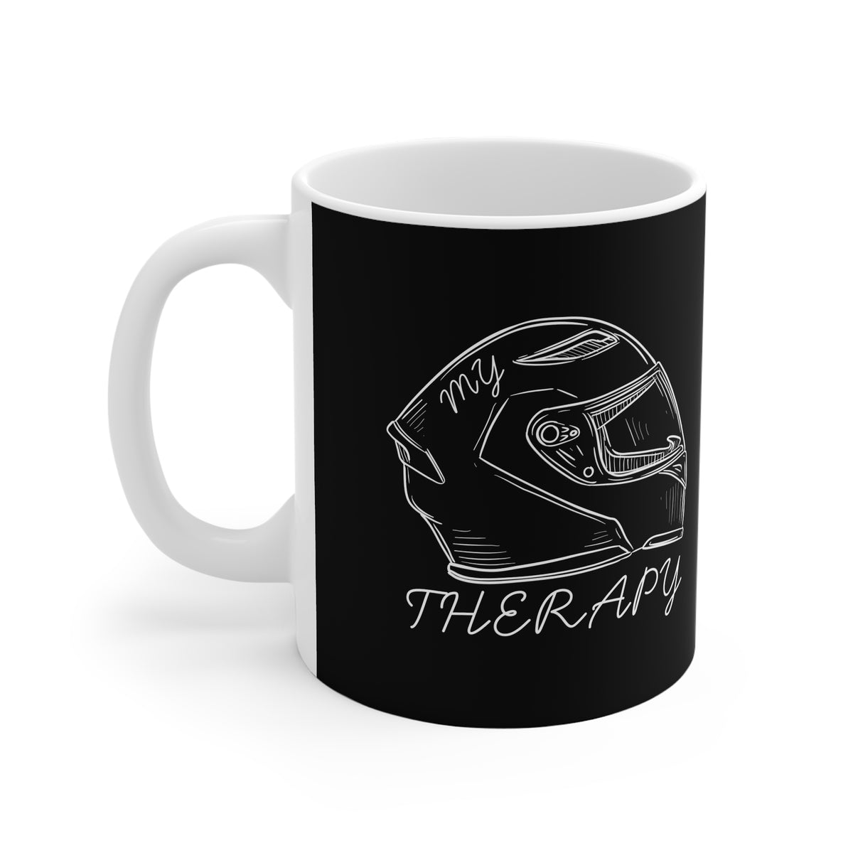 11oz White Mug With (My therapy) (1)