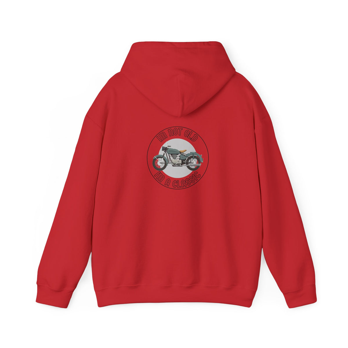 Non UK Sales Hooded Sweatshirt (I'm not old, I'm a classic) B/W