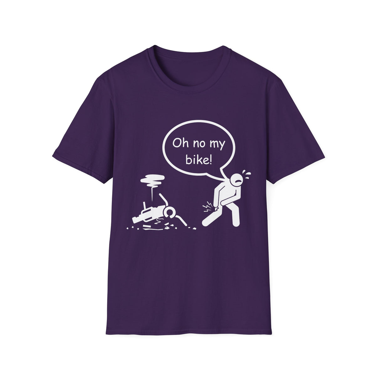 Motorbike T-shirt with 'Oh No My Bike!'
