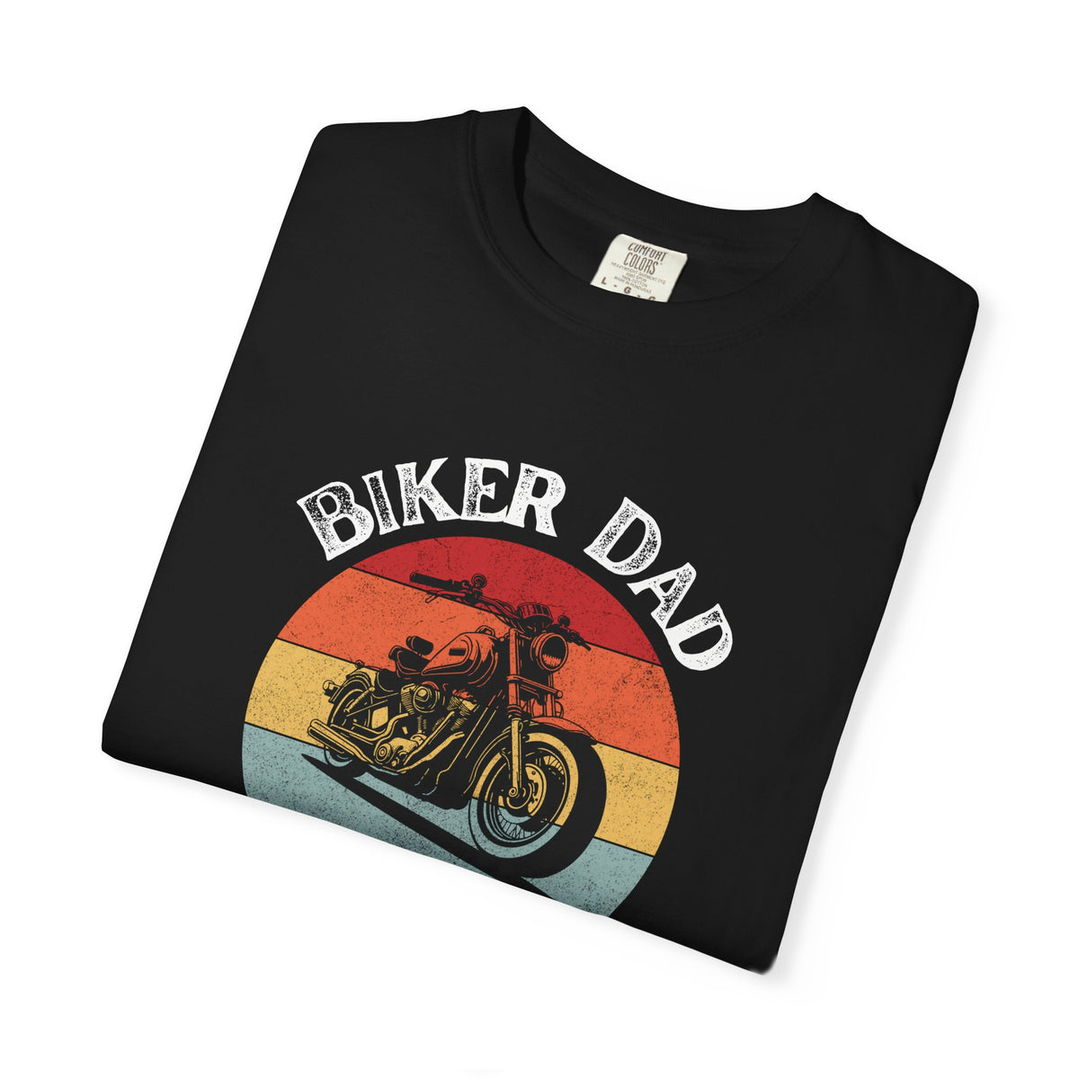 Non UK Sales Motorbike t-shirt  (Biker Dad, Like a normal Dad, Just faster) W/B