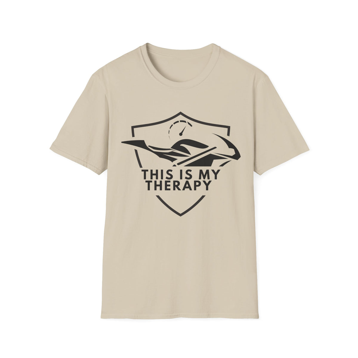 Motorbike T-shirt with 'This is my Therapy' (2)