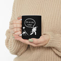 Non UK Sales 11oz And 15oz White Mug With (Oh no my bike!) B/W3