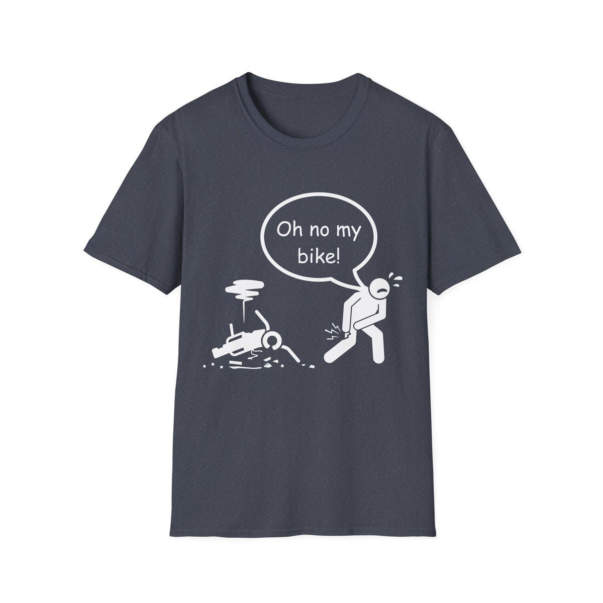 Motorbike T-shirt with 'Oh No My Bike!'