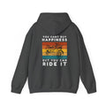 Unisex Heavy Blend™ Hooded Sweatshirt (You Cant Buy Happiness, Buy You Can Ride It) Back
