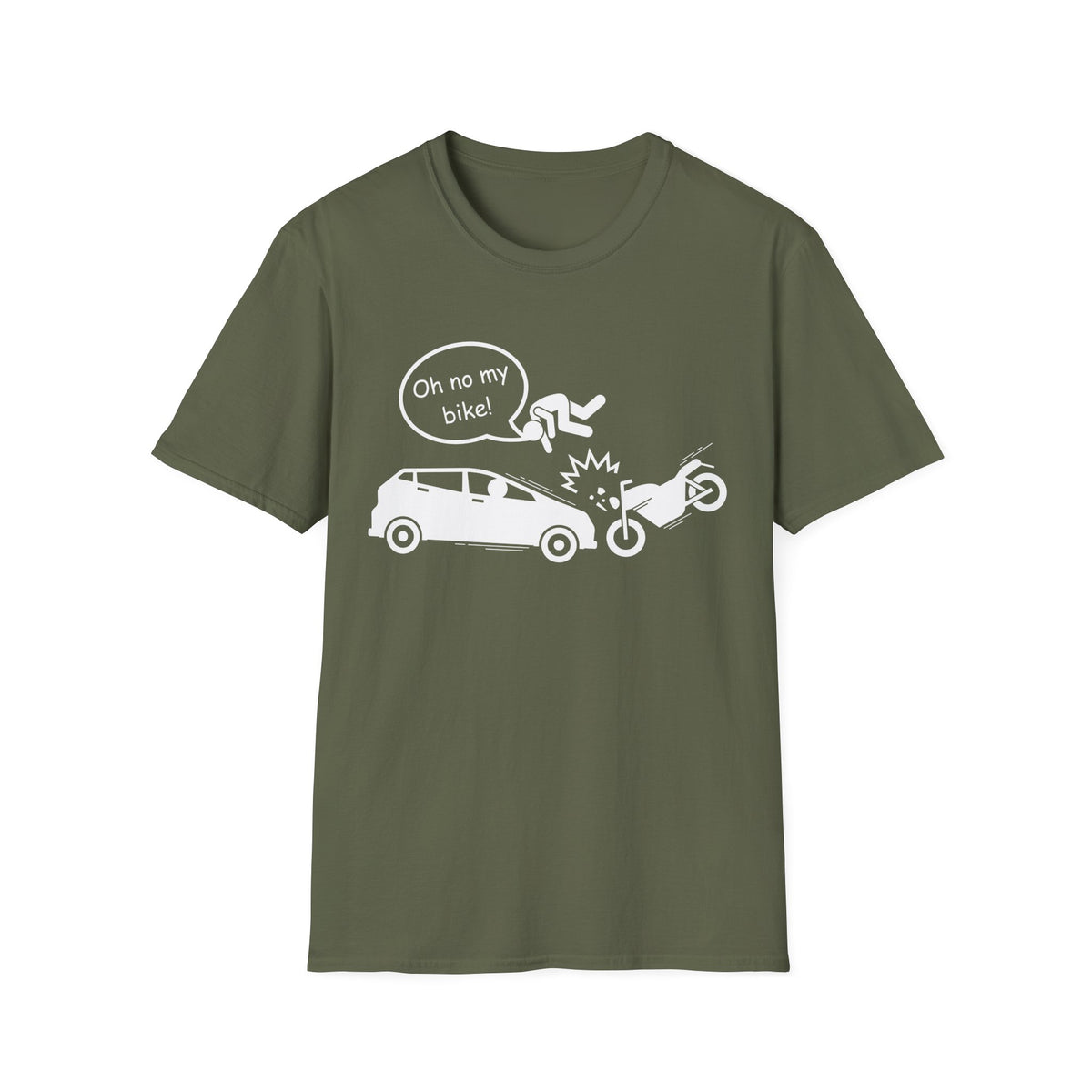 Motorbike T-shirt with 'Oh No My Bike!' (3)