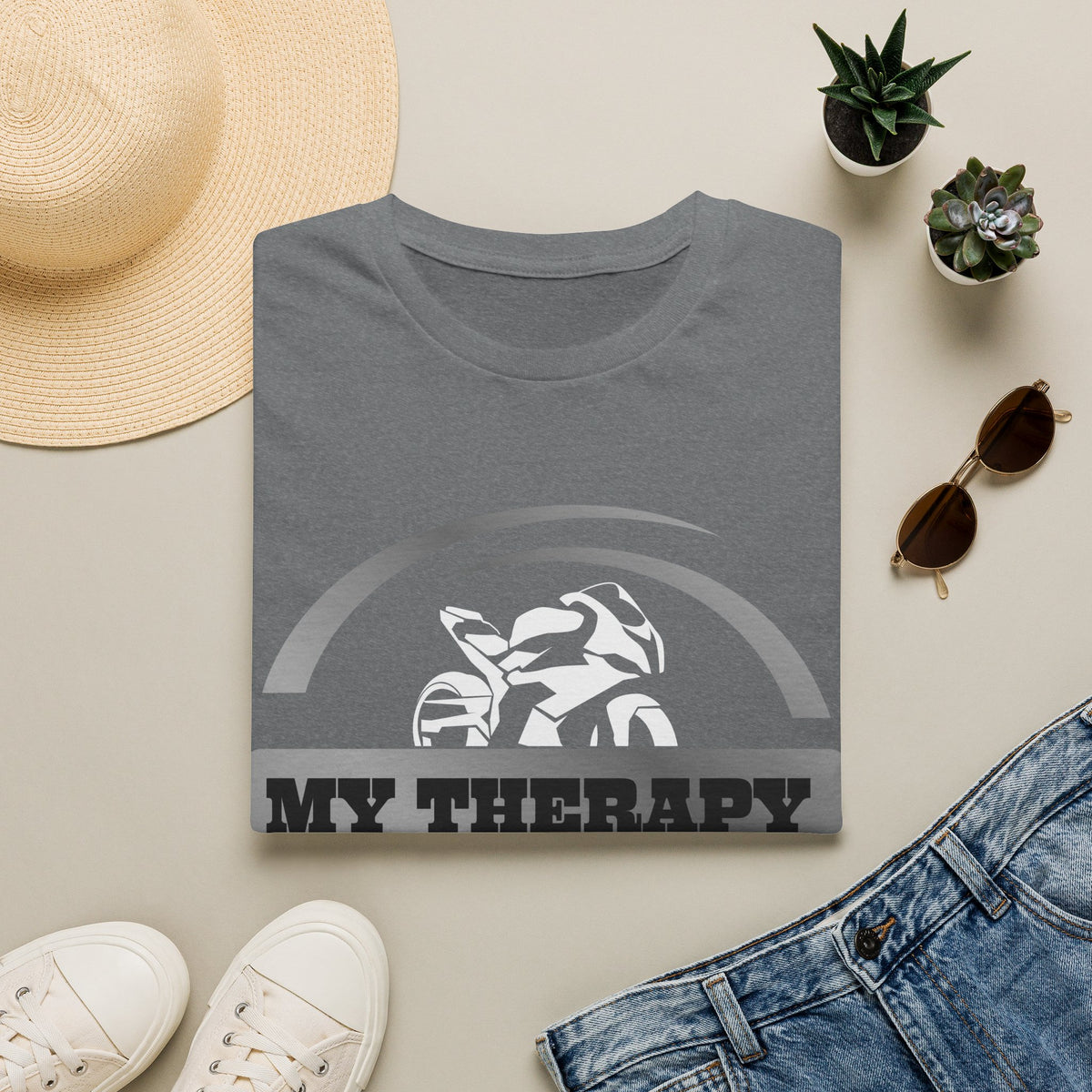 Motorbike T-shirt with 'My Therapy'