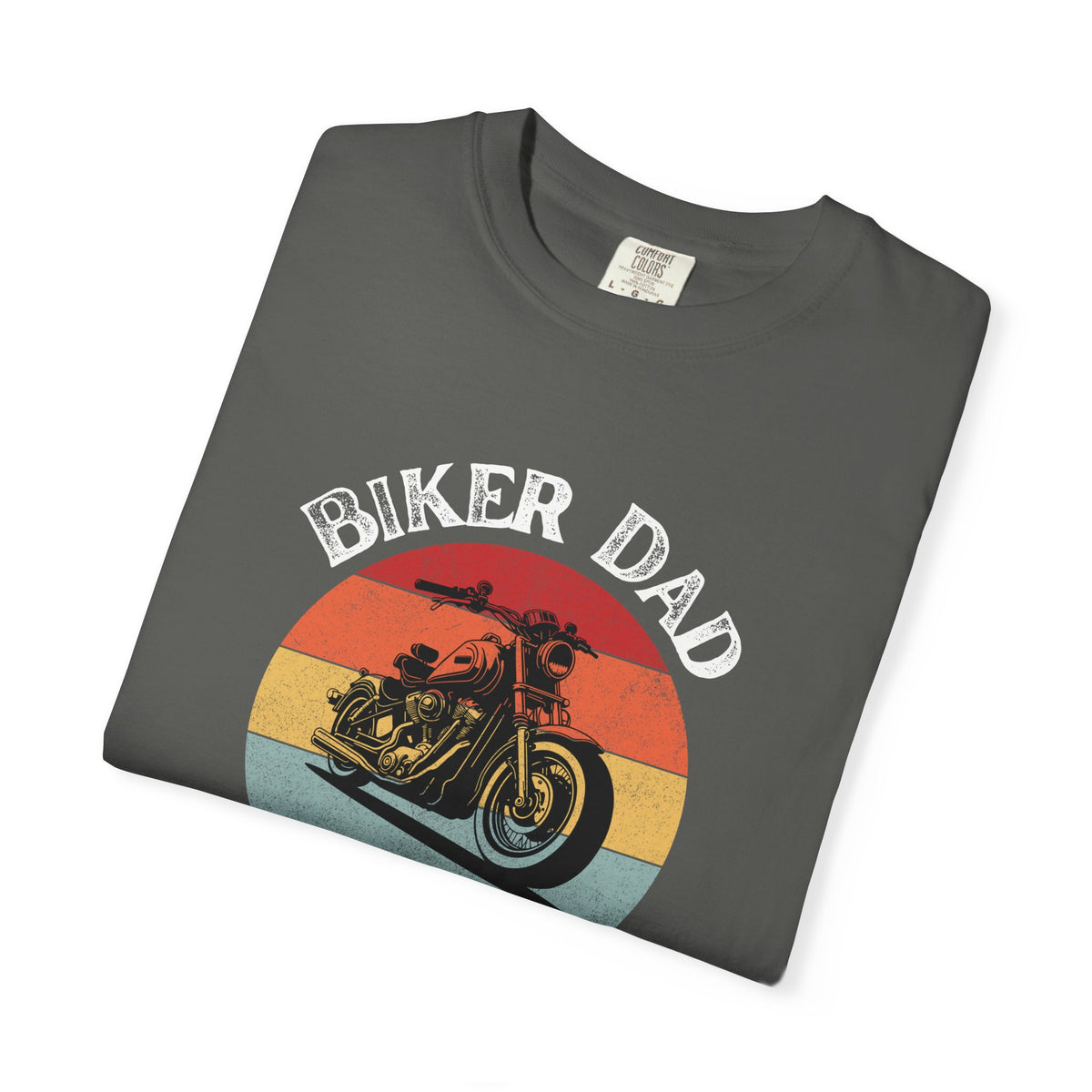 Non UK Sales Motorbike t-shirt  (Biker Dad, Like a normal Dad, Just faster) W/B