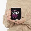 Non UK Sales 11oz And 15oz White Mug With (Because Therapy is expensive) P/B