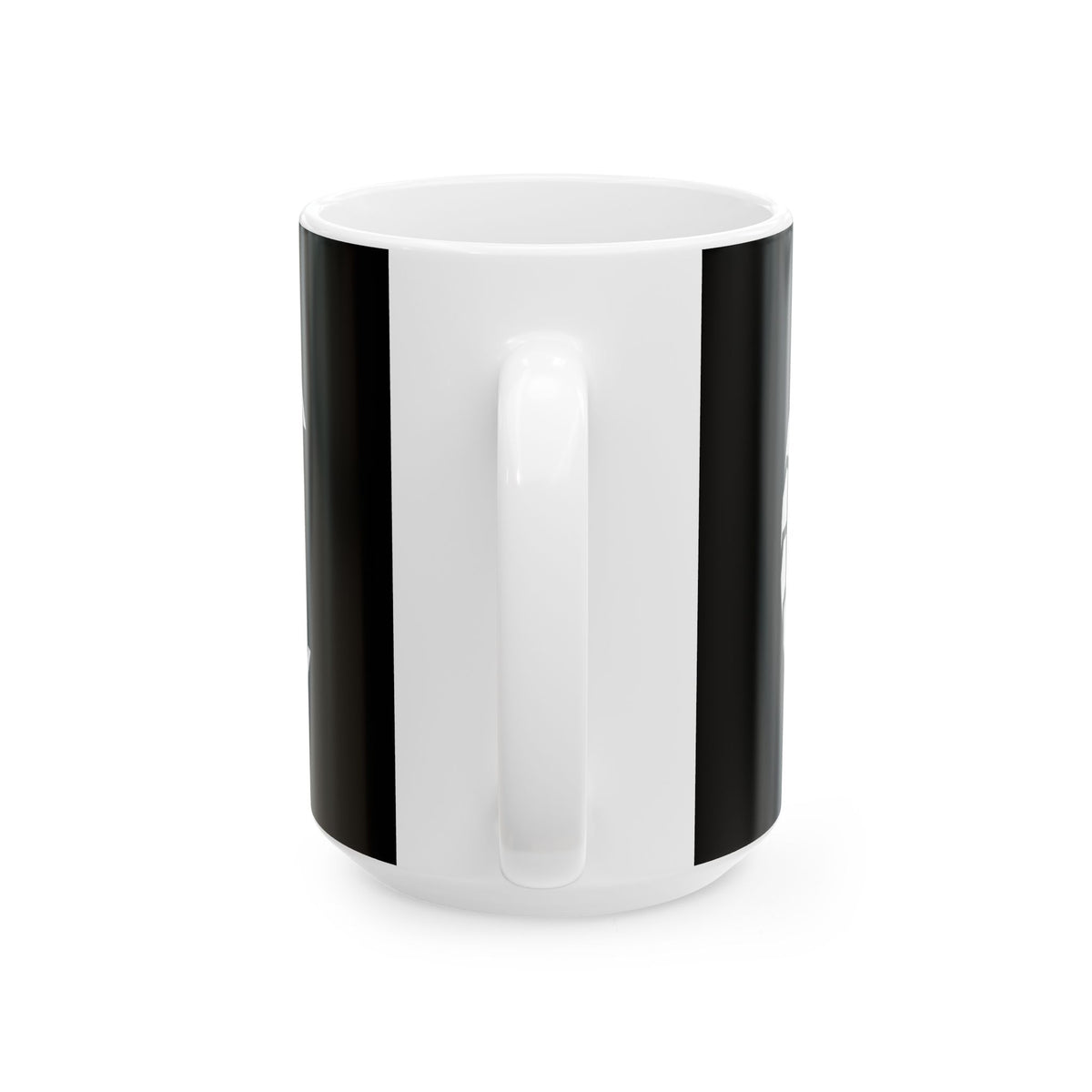 Non UK Sales 11oz And 15oz White Mug With (Burn rubber, Not your soul) T W/B