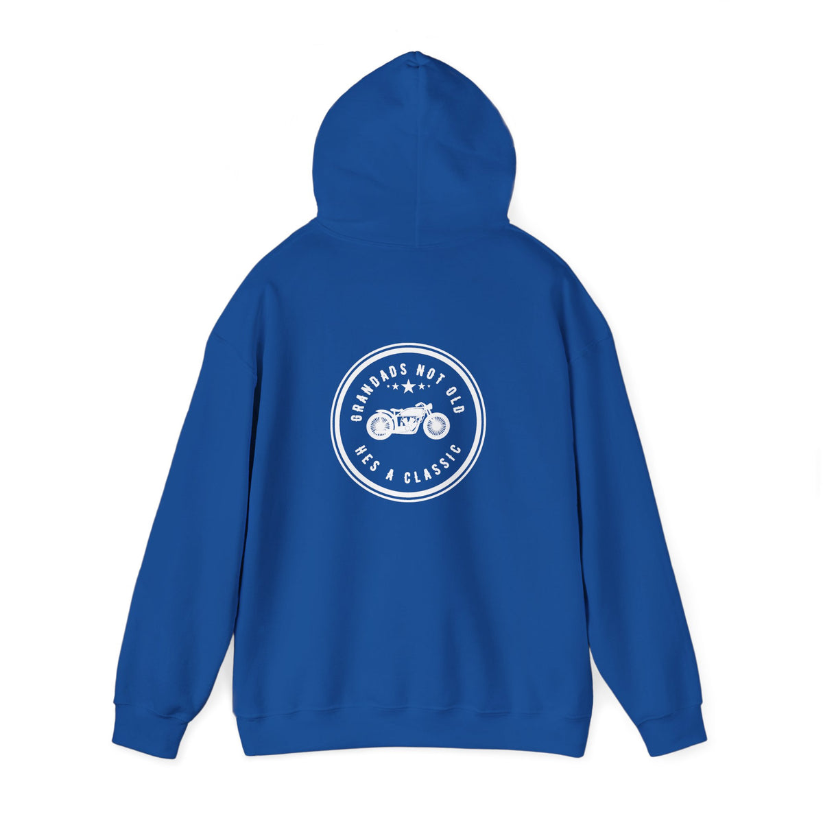 Non UK Sales Hooded Sweatshirt (Grandads not old, Hes a classic) W/B