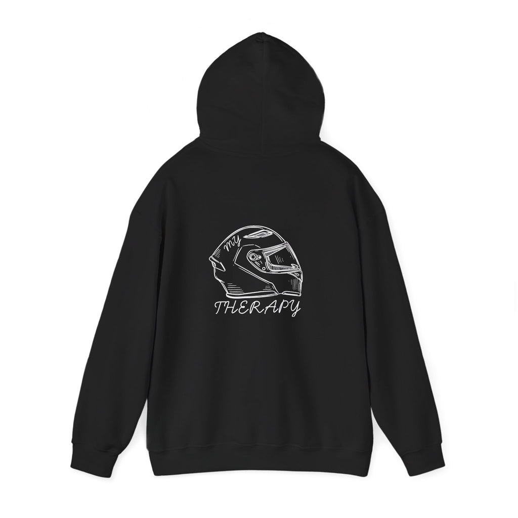 Non UK Sales Hooded Sweatshirt (My therapy) W/B