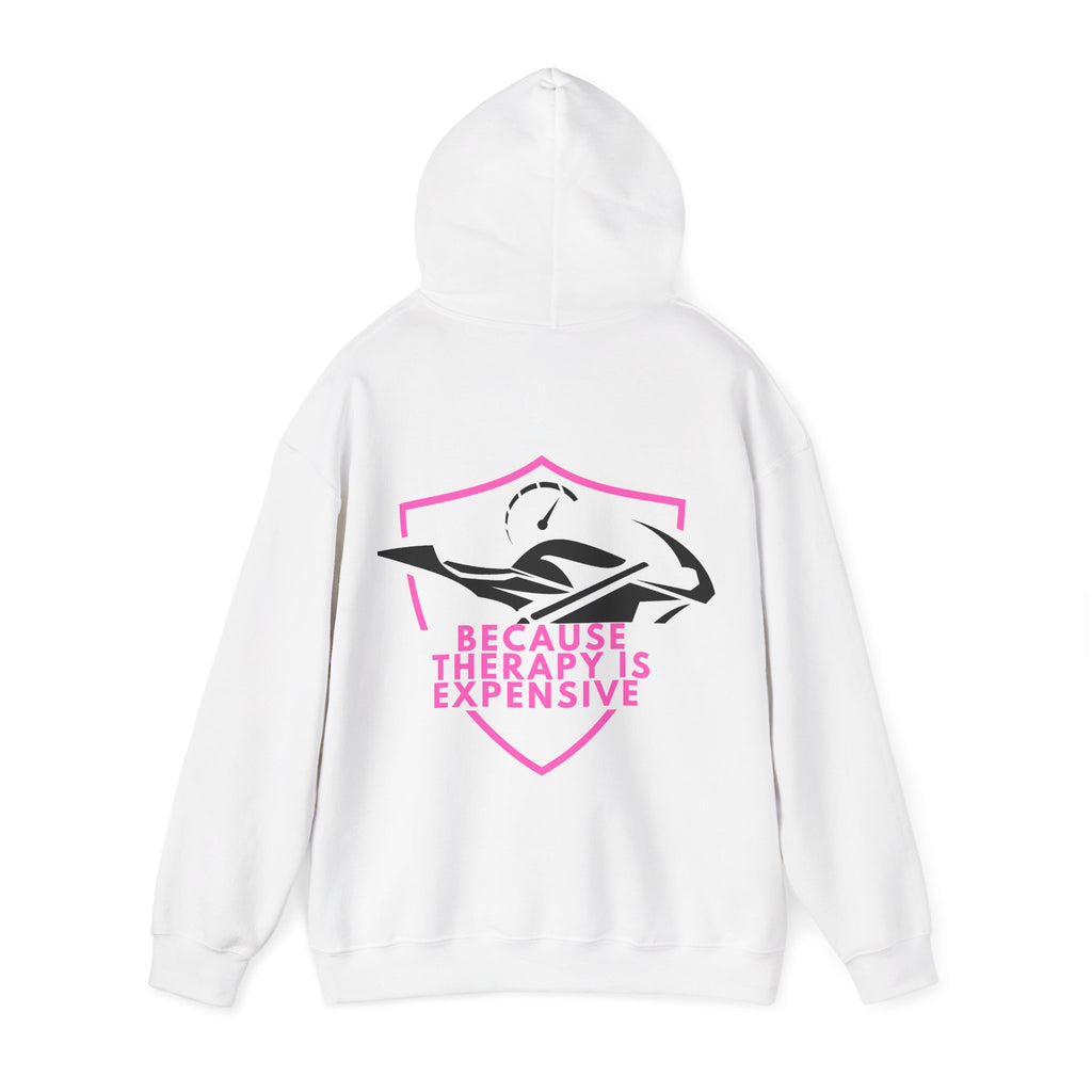 Unisex Heavy Blend™ Hooded Sweatshirt (Because Therapy Is Expensive) 4 Back