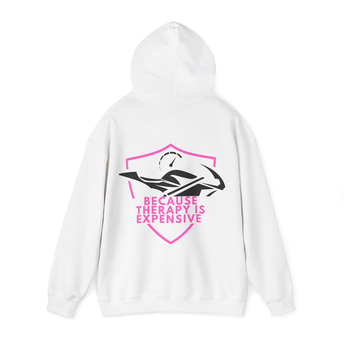 Unisex Heavy Blend™ Hooded Sweatshirt (Because Therapy Is Expensive) 4 Back