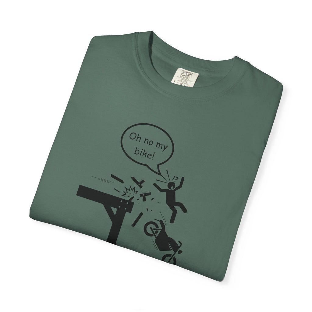 Non UK Sales Motorbike t-shirt  (Oh no my bike)  Pier B/W