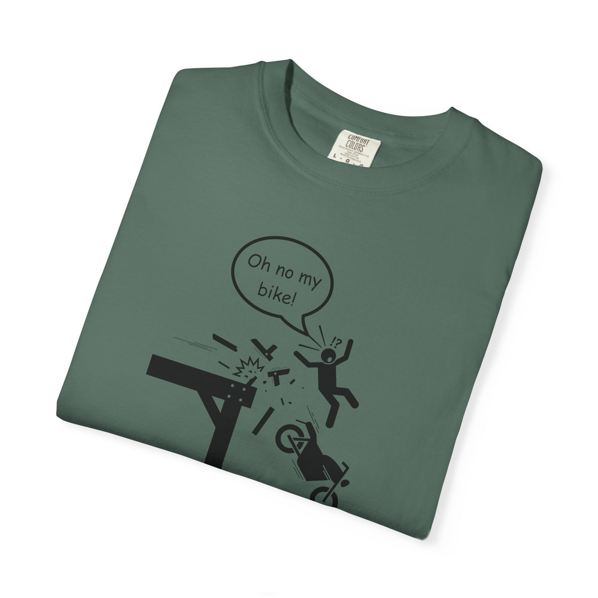 Non UK Sales Motorbike t-shirt  (Oh no my bike)  Pier B/W
