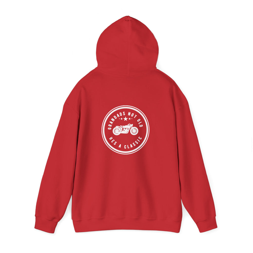 Non UK Sales Hooded Sweatshirt (Grandads not old, Hes a classic) W/B