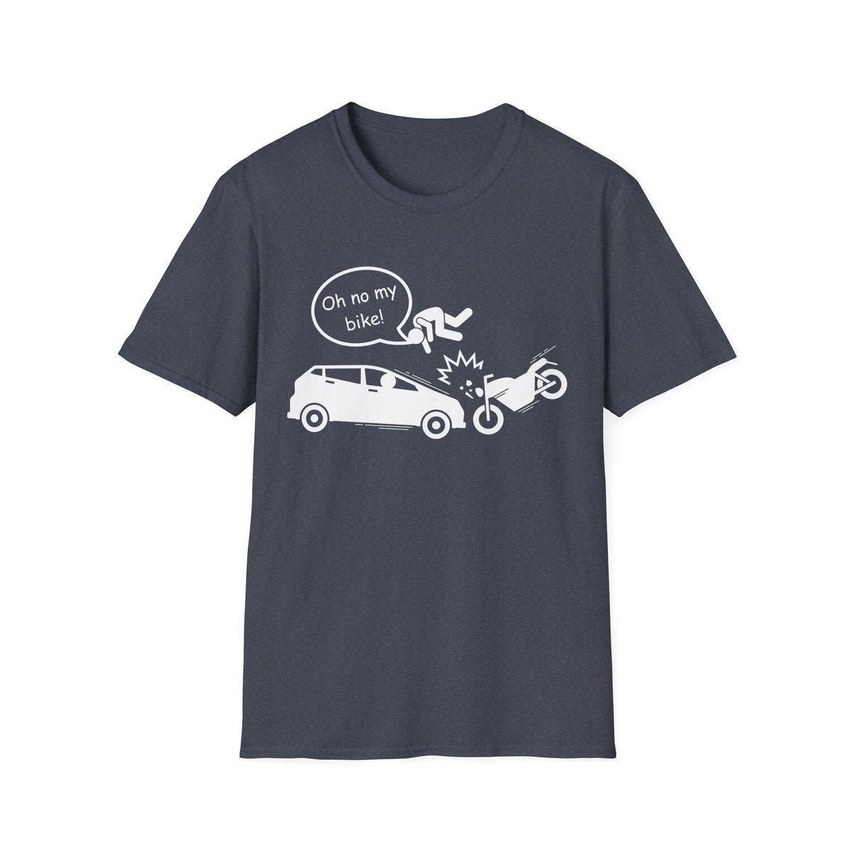 Motorbike T-shirt with 'Oh No My Bike!' (3)