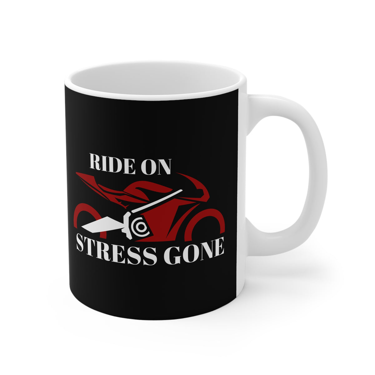 11oz White Mug With (Stress Gone) (2)