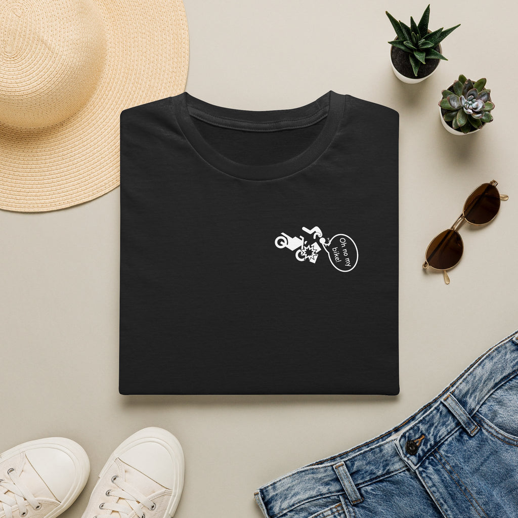 Motorbike T-shirt with 'Oh No My Bike!' (4) Small Logo