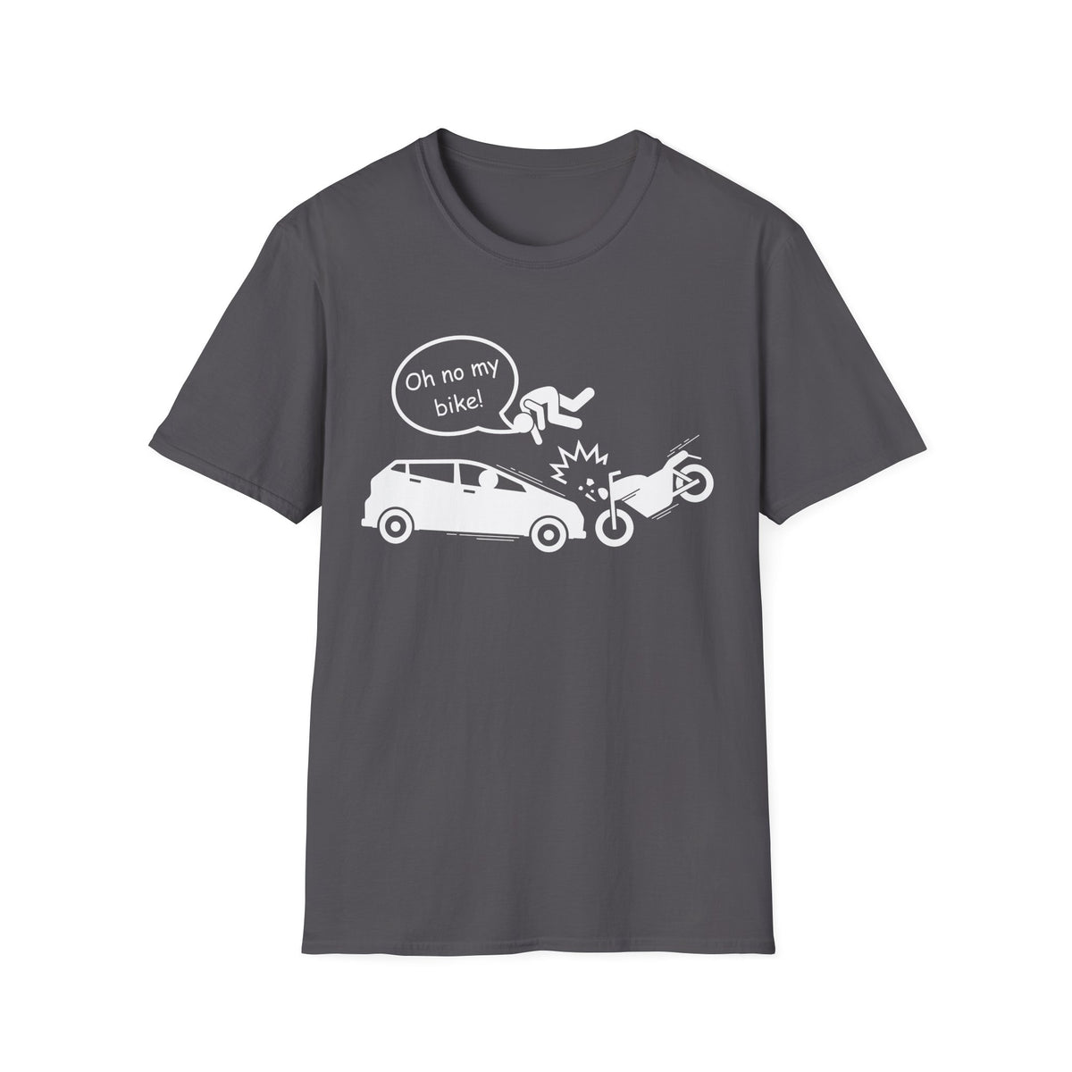 Motorbike T-shirt with 'Oh No My Bike!' (3)