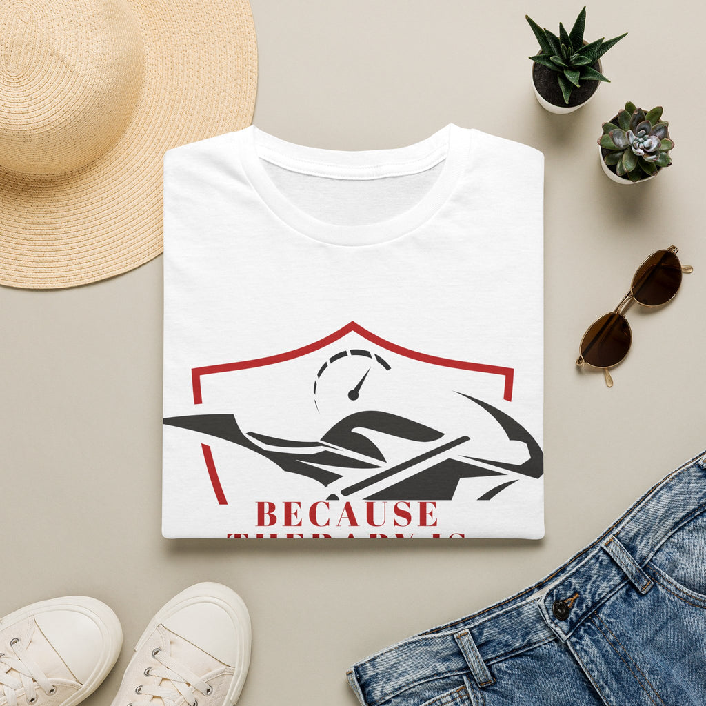 Motorbike T-shirt with 'Because Therapy is Expensive' (4)