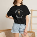 Non UK Sales Motorbike t-shirt  (Helmet hair, Dont care) W/B