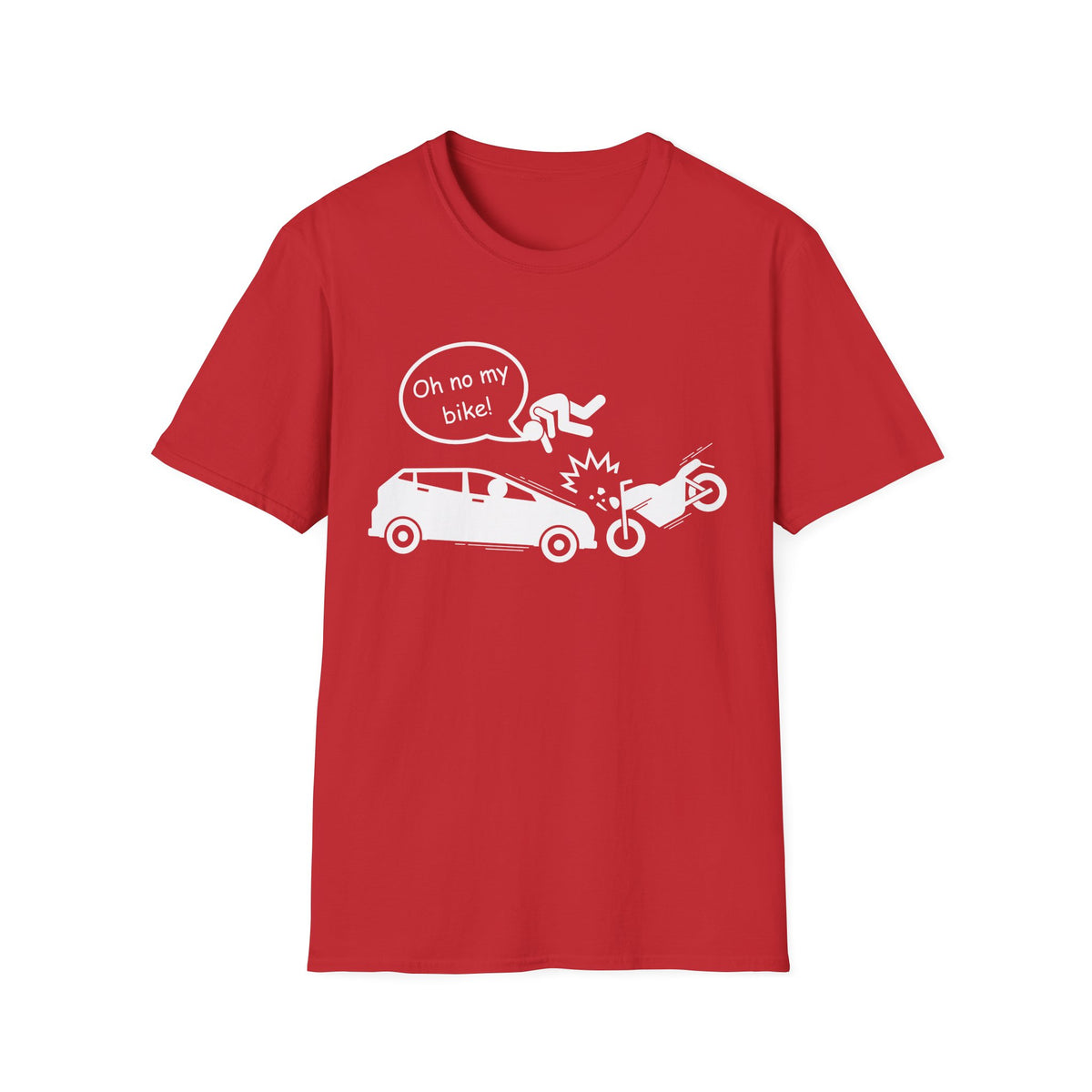 Motorbike T-shirt with 'Oh No My Bike!' (3)