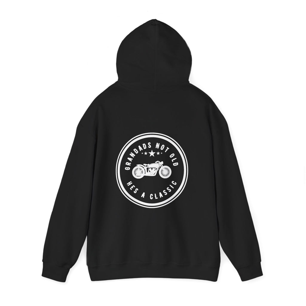 Unisex Heavy Blend™ Hooded Sweatshirt (Grandads Not Old, Hes A Classic) 2 Back