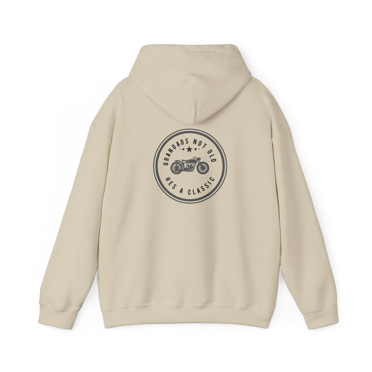 Non UK Sales Hooded Sweatshirt (Grandads not old, Hes a classic) B/W