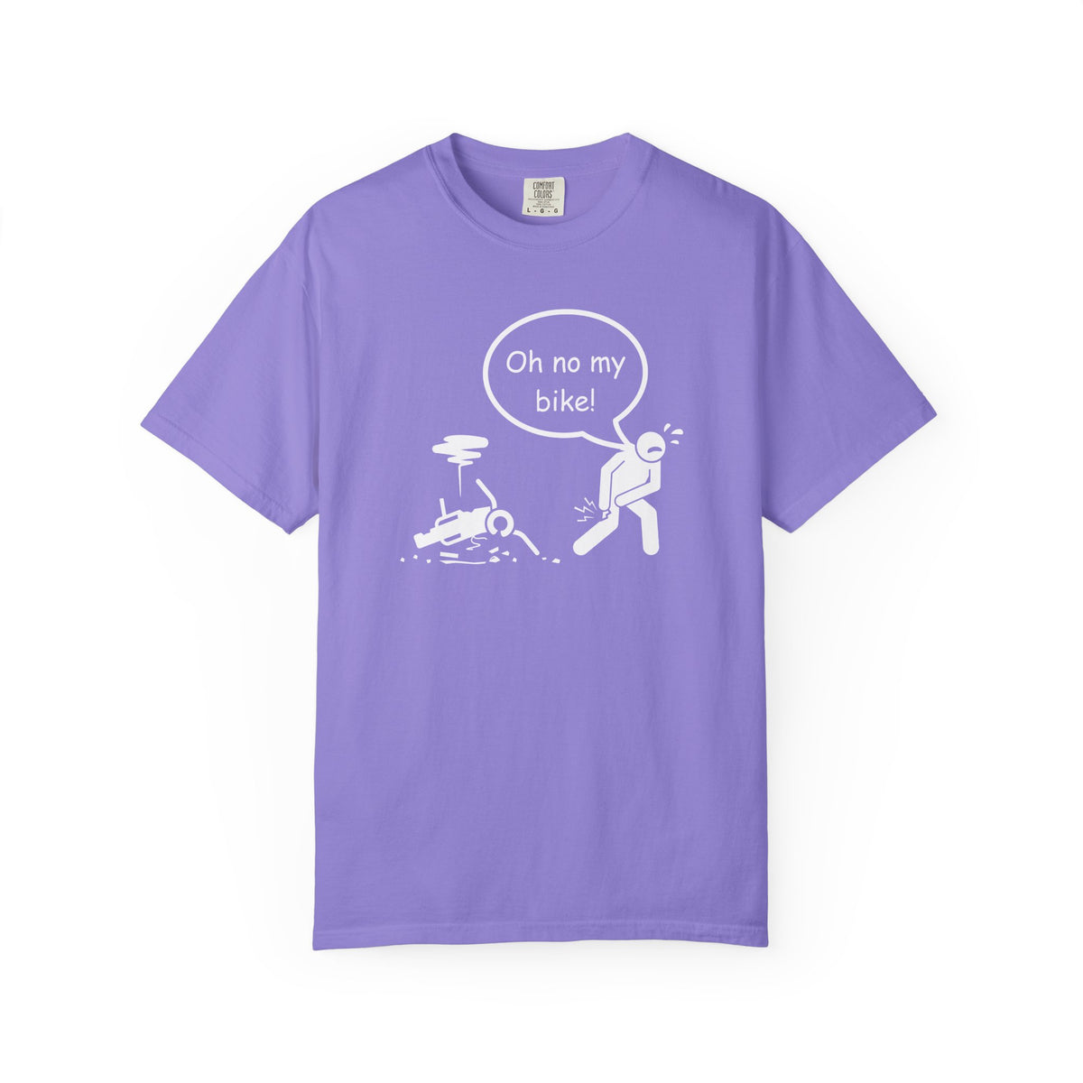 Non UK Sales Motorbike t-shirt  (Oh no my bike)  Dropped W/B
