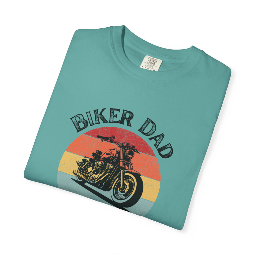 Non UK Sales Motorbike t-shirt  (Biker Dad, Like a normal Dad, Just faster) B/W