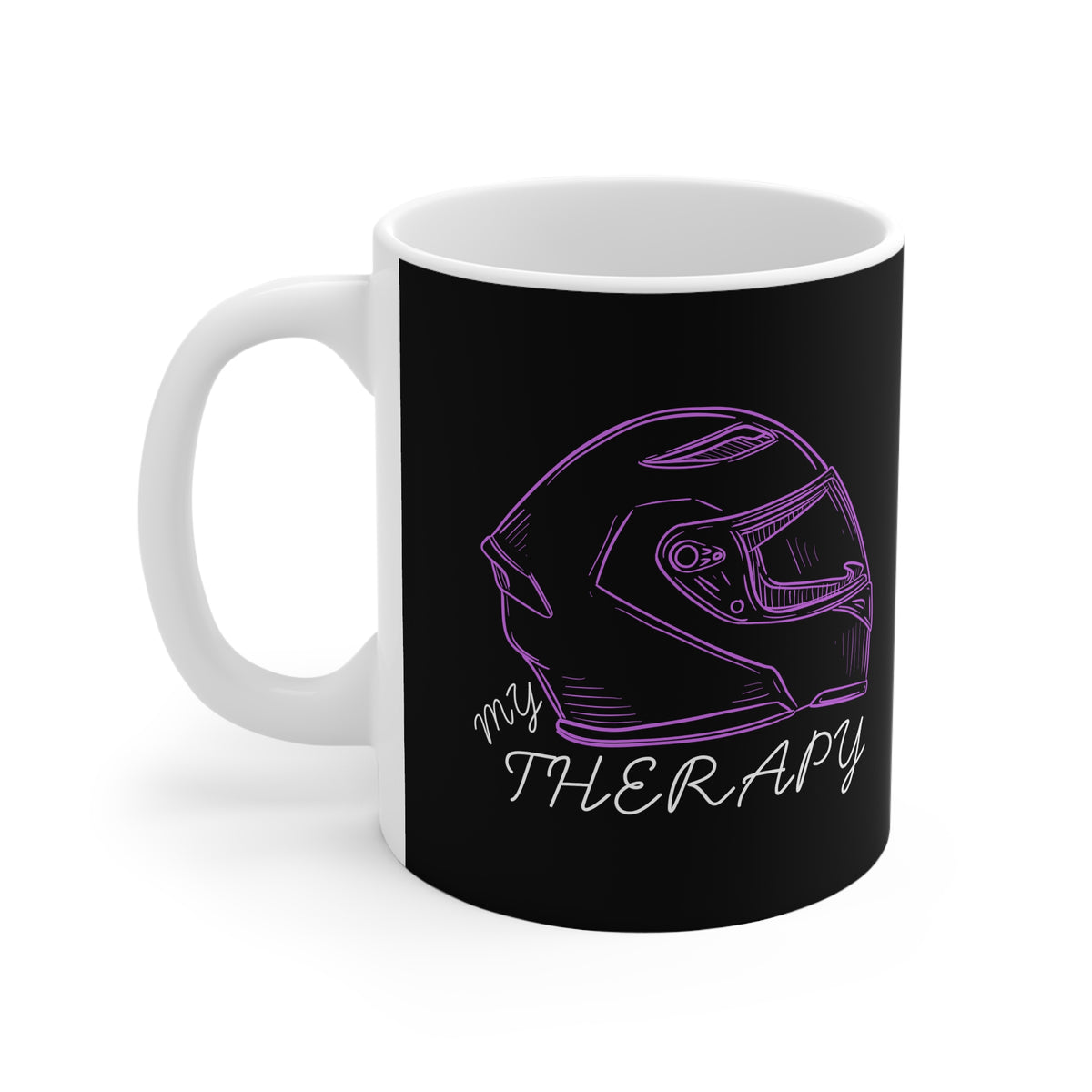 11oz White Mug With (My therapy) (3)