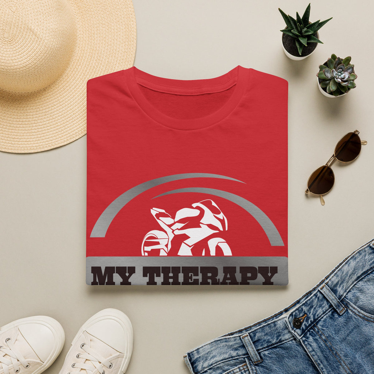 Motorbike T-shirt with 'My Therapy'