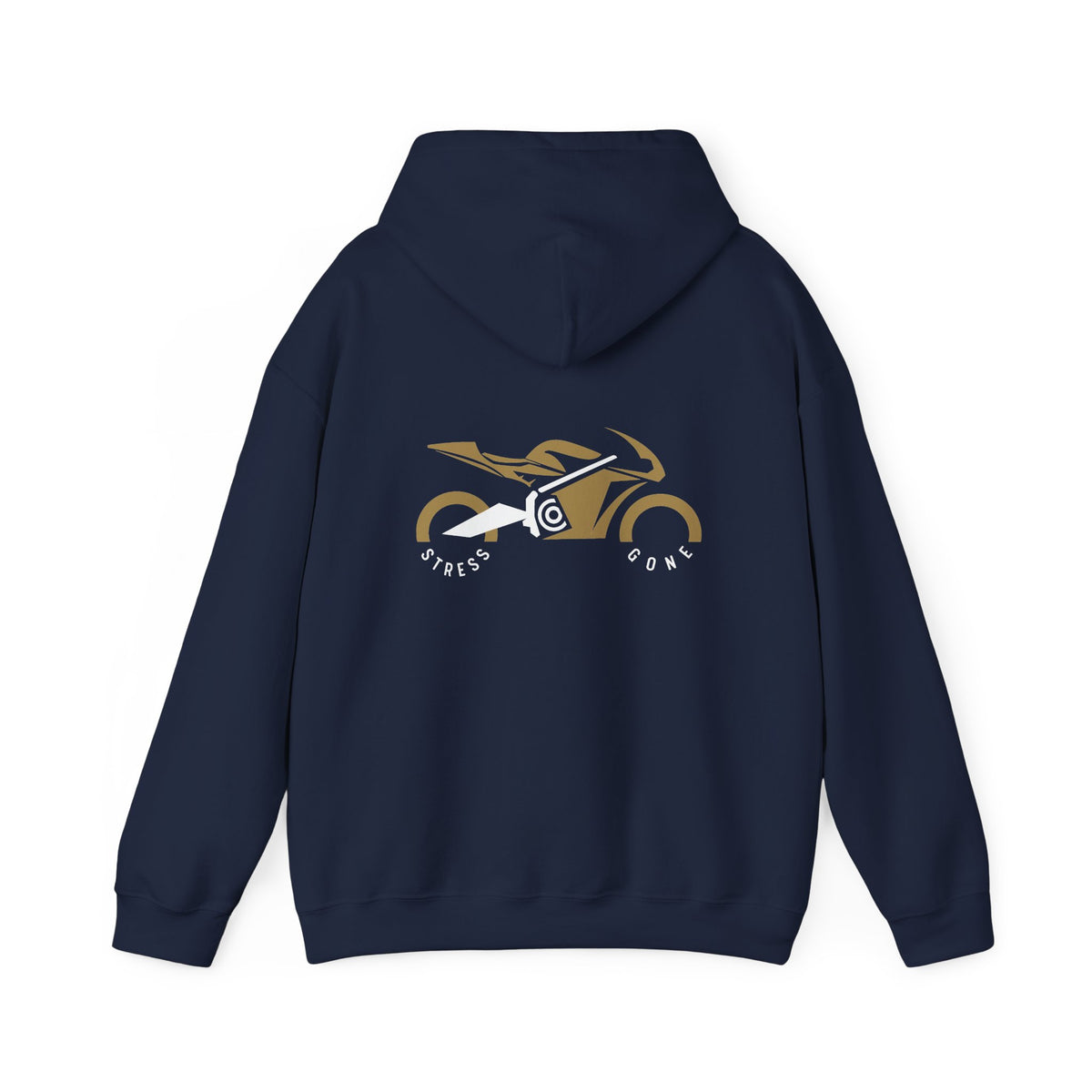 Non UK Sales Hooded Sweatshirt (Stress gone) G/B