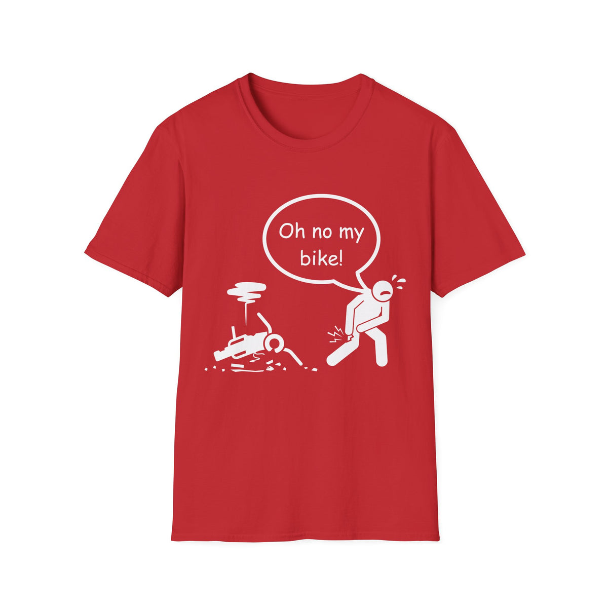 Motorbike T-shirt with 'Oh No My Bike!'