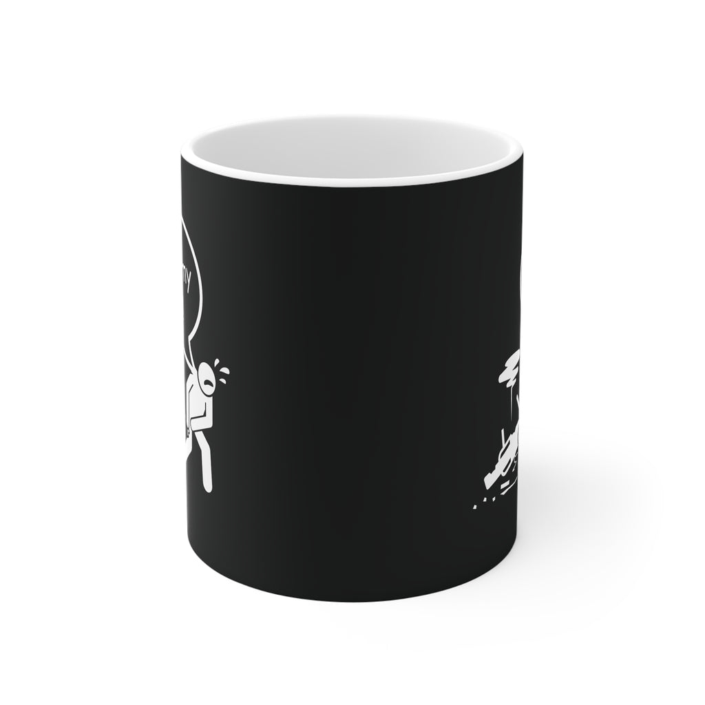 11oz White Mug With (Oh no my Bike) (1)