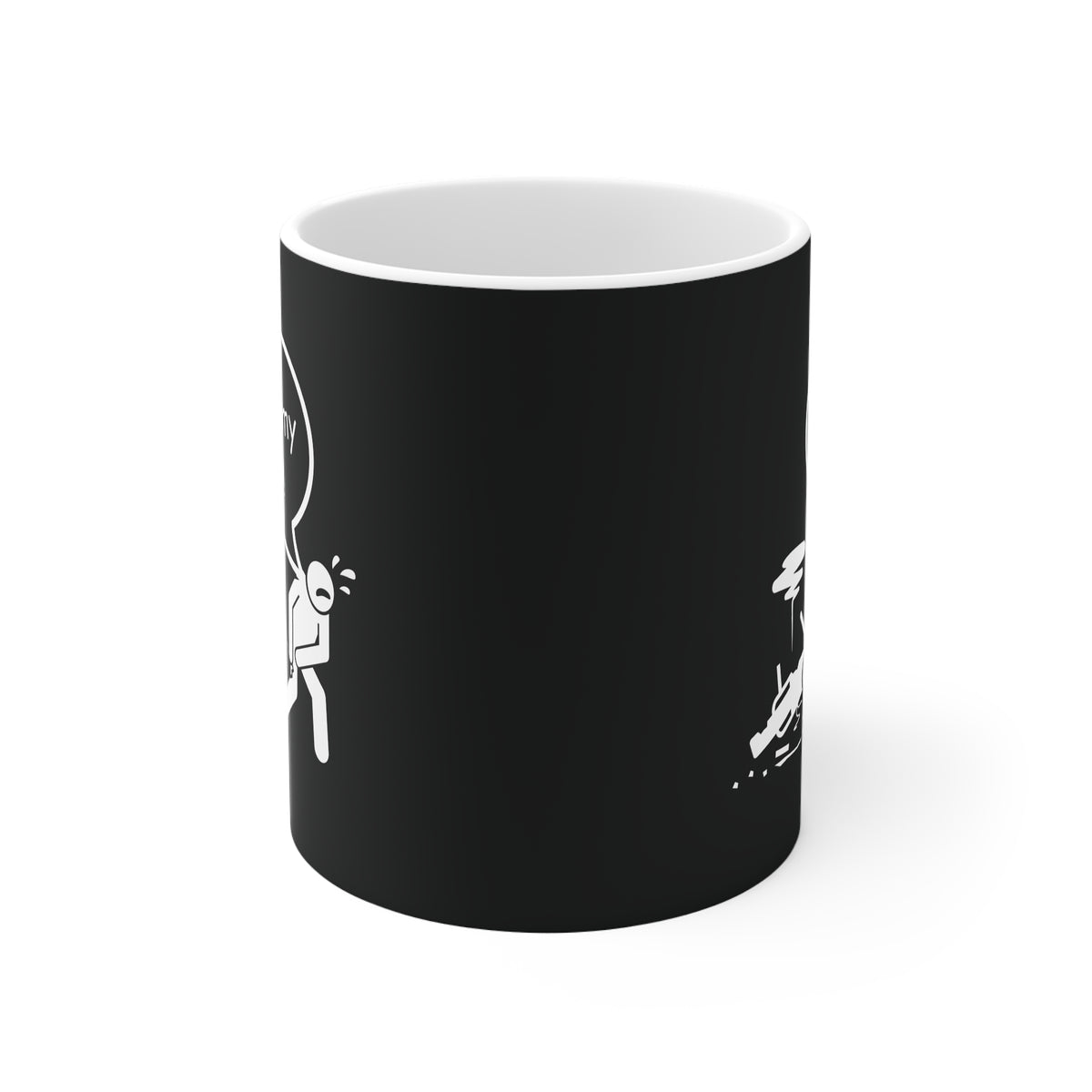 11oz White Mug With (Oh no my Bike) (1)